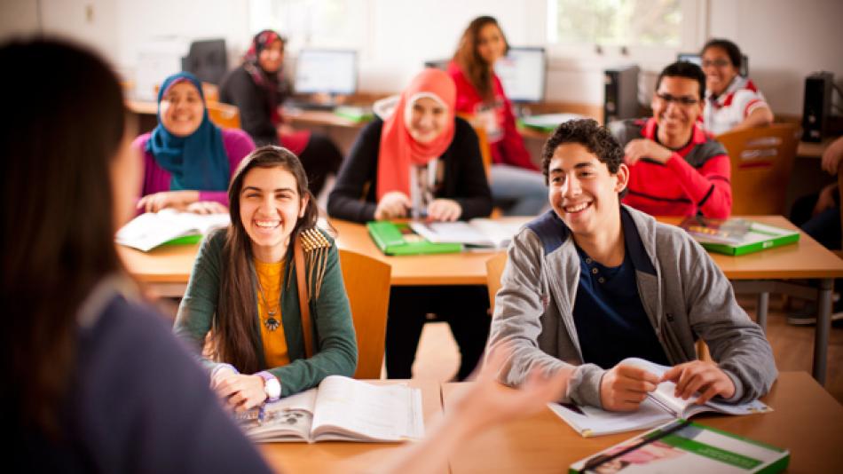 Young people in a classroom